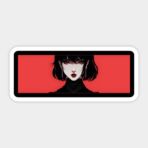 "Krilla" Vampire Sticker by Maguissa Velvet